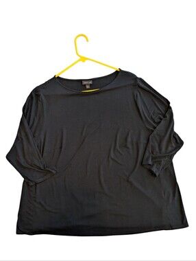 J Jill Black Tunic Shirt Women's 3X